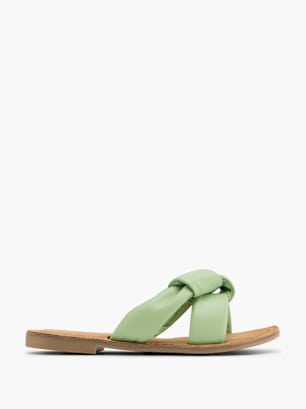 CAFE MODA Flache Pantolette Grün
