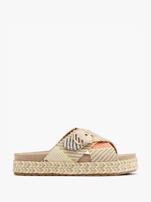 Claudia Ghizzani Tieffuß Pantolette Beige