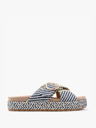 Claudia Ghizzani Tieffuß Pantolette Blau