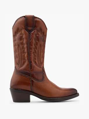 CAFE MODA Cowboy Boots Cognac