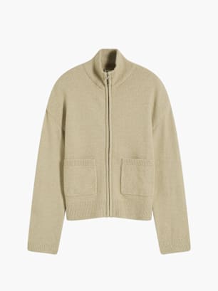 bonprix Fleecejacke Beige