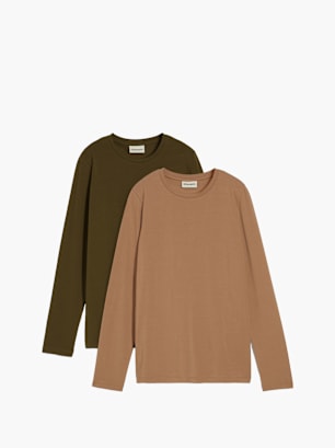 bonprix Longsleeve Braun
