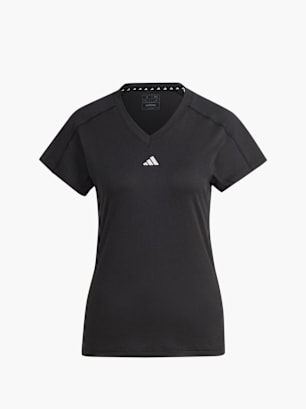 adidas AEROREADY Train Essentials Minimal Branding V-Neck T-Shirt Schwarz