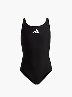 adidas Solid Small Logo Badeanzug Schwarz