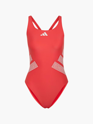 adidas Logo C-Back Badeanzug Rot