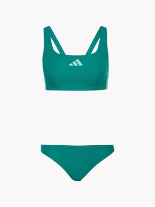 adidas 3-Streifen V-Back Bikini Grün