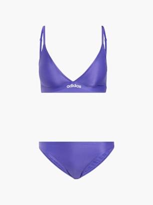 adidas Triangle Bikini Set mit 2-Wege-verstellbaren Trägern Lila