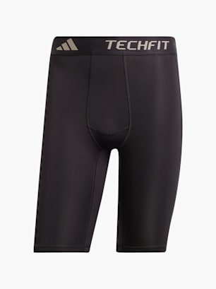 adidas TECHFIT Compression Training Kurze Leggings Schwarz