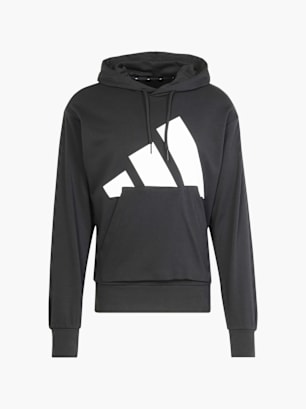 adidas Essentials Big Logo French Terry Hoodie Schwarz