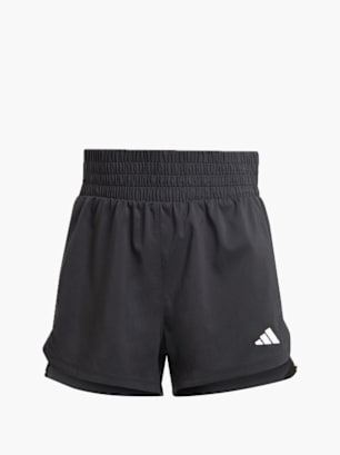 adidas Pacer Training 3-Streifen Woven High-Rise Shorts Schwarz