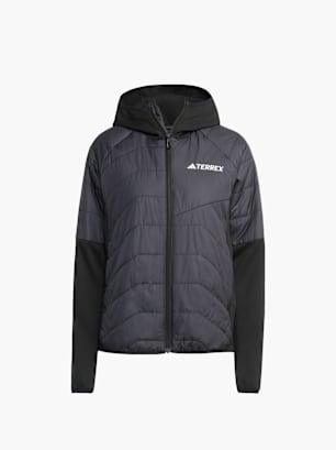 adidas Terrex Multi CLIMAWARM isolierende Hybrid-Kapuzenjacke Schwarz
