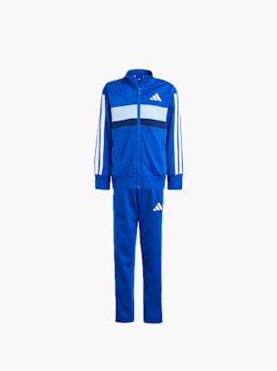 adidas Seasonal Essentials Tiberio 3-Streifen Tricot Kids Trainingsanzug Blau