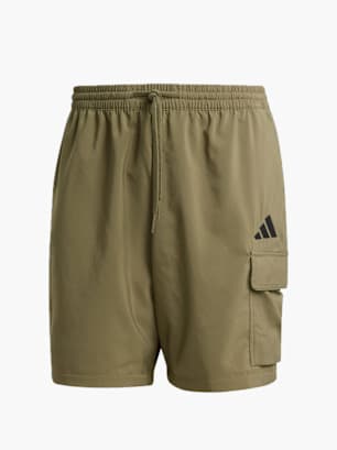 adidas Essentials Small Logo Cargo Chelsea Shorts Grün