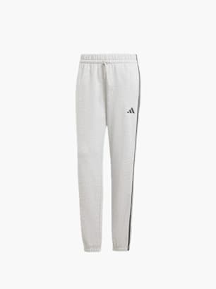 adidas Essentials 3-Streifen French Terry Cuffed Hose Grau
