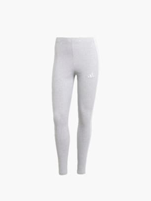adidas Essentials 3-Streifen Cotton Leggings Grau