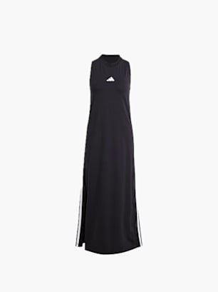 adidas Essentials 3-Streifen Long Racerback Kleid Schwarz