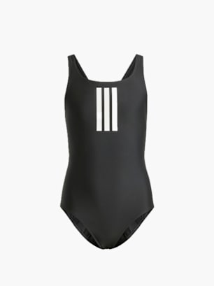 adidas 3-Streifen Kids Badeanzug Schwarz