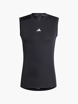 adidas TECHFIT Compression Training Sleeveless T-Shirt Schwarz