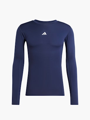 adidas TECHFIT Compression Training Longsleeve Blau
