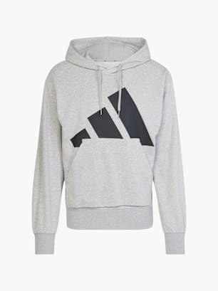 adidas Essentials Big Logo French Terry Hoodie Grau