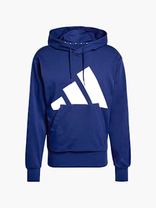 adidas Essentials Big Logo French Terry Hoodie Blau