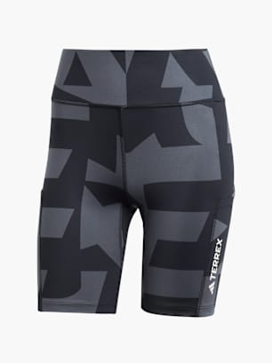 adidas Terrex Multi 8-Inch Printed kurze Leggings Grau