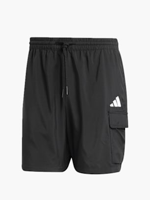 adidas Essentials Small Logo Cargo Chelsea Shorts Schwarz