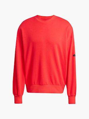 adidas Essentials Loose Fit 3 Bar Logo Sweatshirt Rot