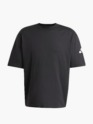 adidas Essentials Loose Fit 3 Bar Logo T-Shirt Schwarz
