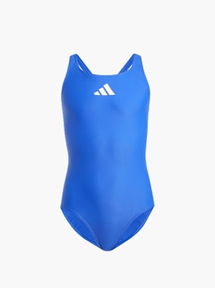 adidas Solid Small Logo Badeanzug Blau