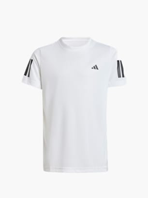 adidas Club Tennis 3-Streifen Kids T-Shirt Weiß