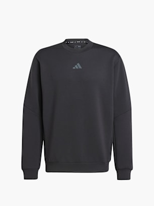 adidas Designed for Training Rundhals-Sweatshirt Schwarz