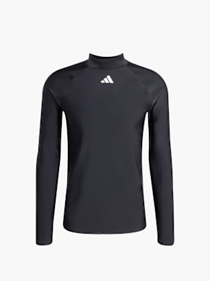 adidas Langärmeliger Rashguard Schwarz