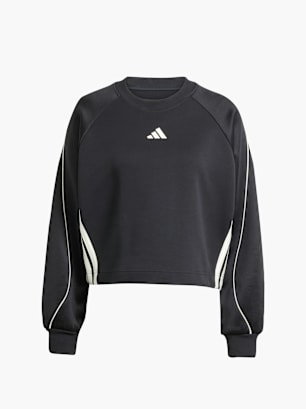 adidas Stadium 3-Streifen Sweatshirt mit Rundhalsausschnitt Schwarz