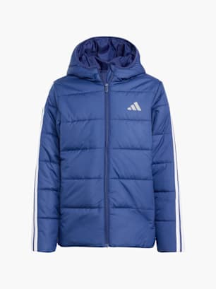 adidas Essentials 3-Streifen gefütterte Kinderjacke Blau