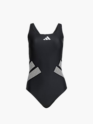 adidas Logo C-Back Badeanzug Schwarz