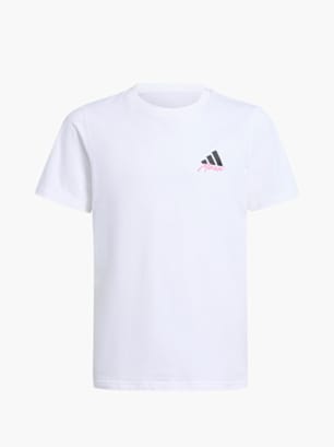 adidas Messi Icon Graphic Kids T-Shirt Weiß