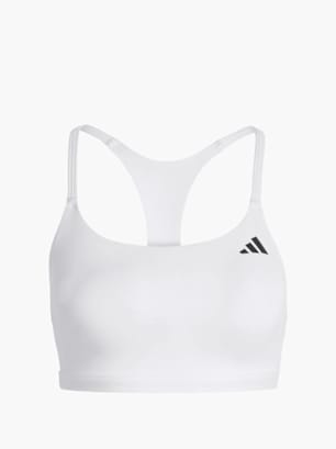 adidas Optime Essentials leicht stützender Workout BH Weiß