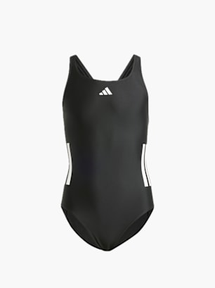 adidas 3-Streifen C-Back Kids Badeanzug Schwarz