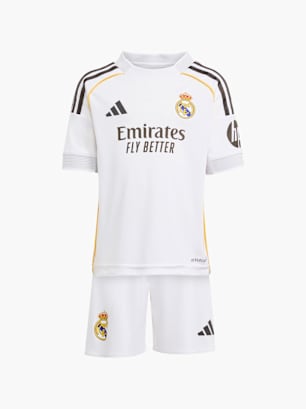 adidas Real Madrid 25/26 Heim Mini-Ausrüstung Kinder Weiß
