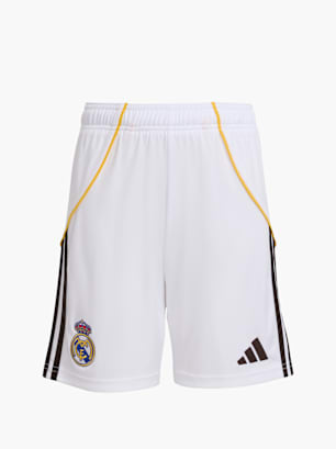 adidas Real Madrid 25/26 Heimshorts Kinder Weiß