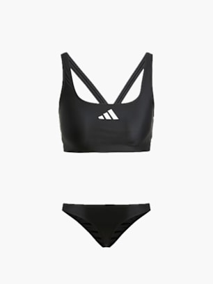 adidas 3-Streifen V-Back Bikini Schwarz