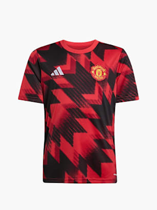 adidas Manchester United 25/26 Pre-Match Kids Shirt Rot