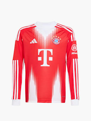 adidas FC Bayern München 25/26 Long Sleeve Kids Heimtrikot Rot