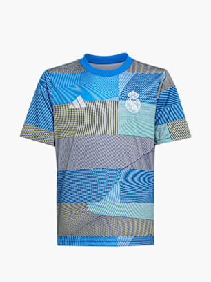adidas Real Madrid 25/26 Kids Pre-Match Shirt Blau