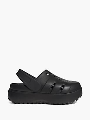 adidas Adilette Plateau-Clog Schwarz