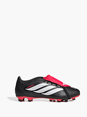 adidas PREDATOR CLUB Fußballschuh, feste/gemischte Böden, umschlagbare Zunge Schwarz