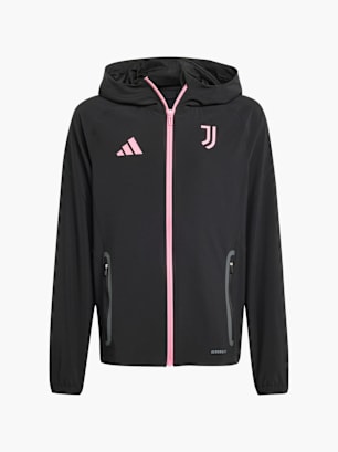 adidas Juventus Turin Tiro 25 Competition Vis Tech Kids Travel Jacke Schwarz