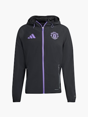 adidas Manchester United Tiro 25 Competition Vis Tech Travel Jacke Schwarz