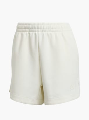 adidas Soft Lux Shorts, locker geschnitten Weiß